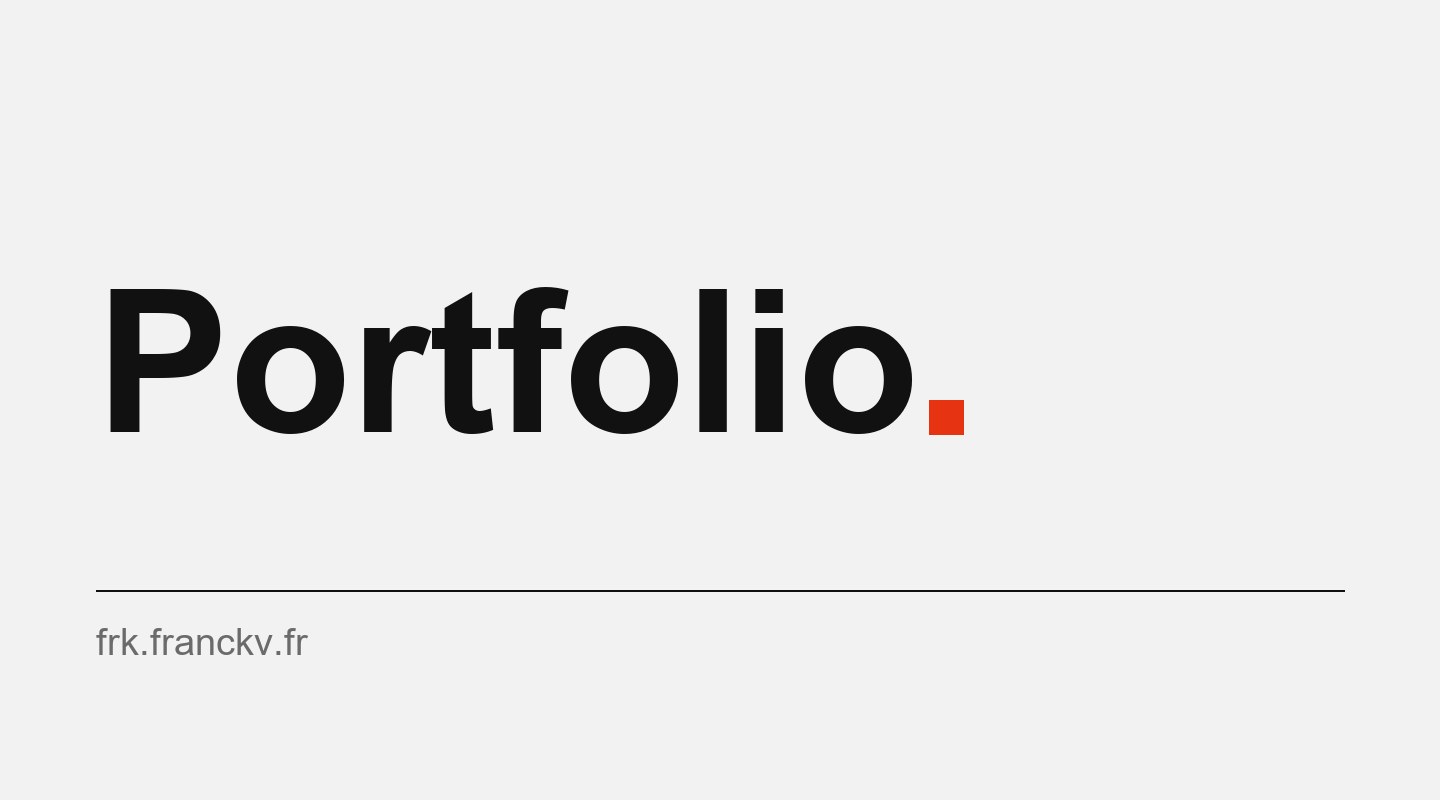 Vignette du portfolio de Franck Viator, frk.franckv.fr